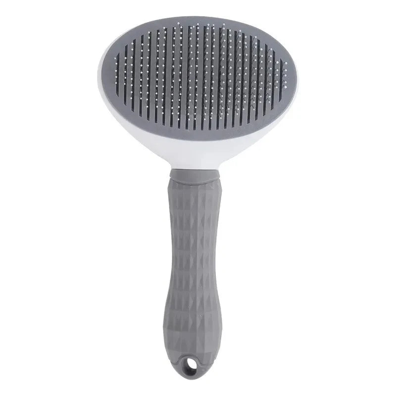 One-Click Self-Cleaning Pet Brush for Dogs & Cats